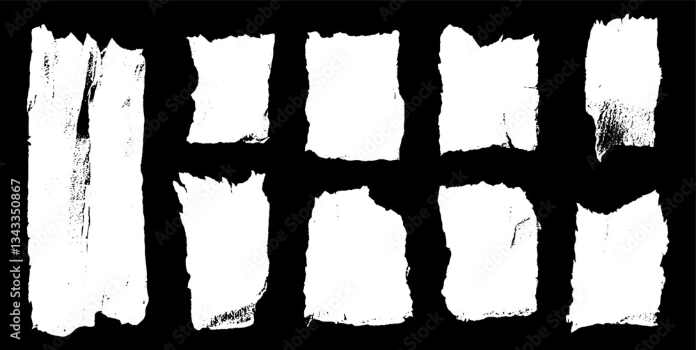 Poster unraveled textures of torn paper capturing the essence of creativity and raw material charm in a min
