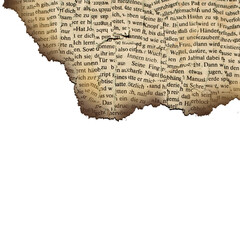 Vintage Torn Paper with Text