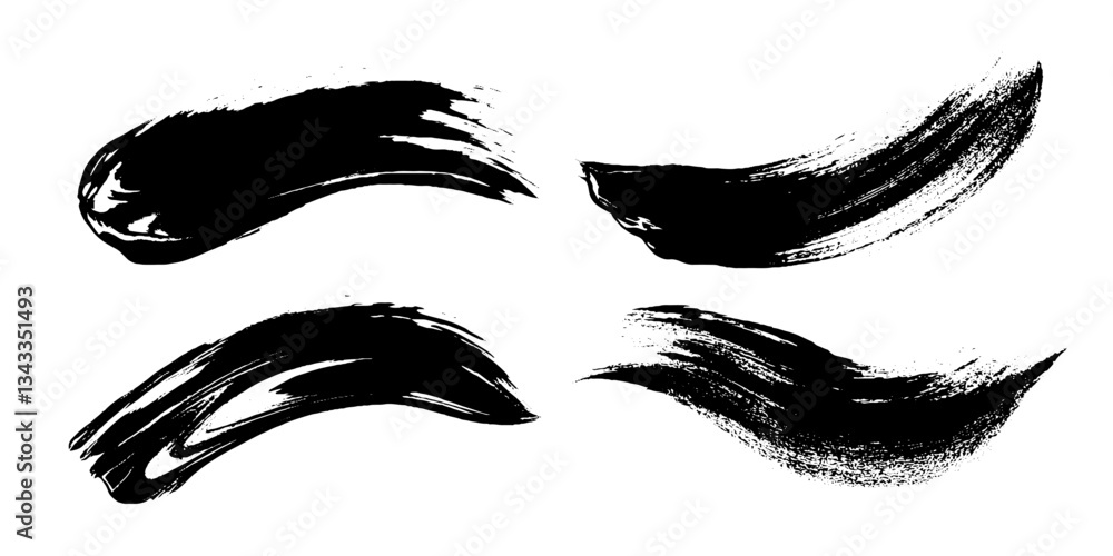 Poster dynamic brushstrokes dance across the canvas, evoking emotion and movement in monochrome art