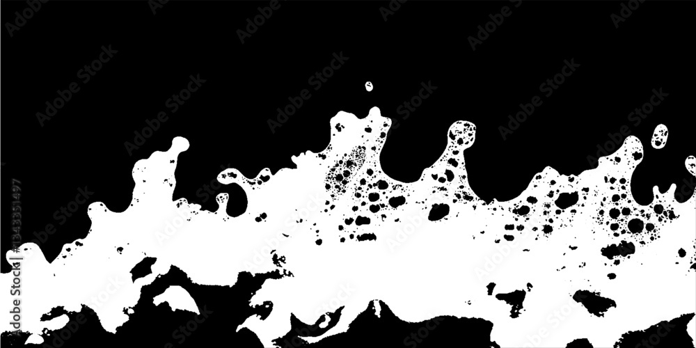 Poster water bubbles dance and shimmer in captivating patterns against a contrasting background, bringing a