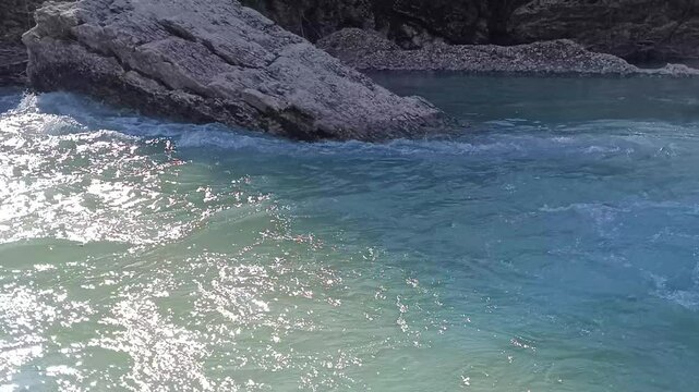 vue d'une rivi&egrave;re en gros plan