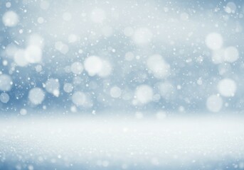 Fototapeta premium Snowfall with Soft Winter Background
