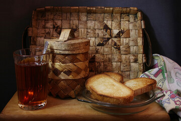 Morning tea with toast