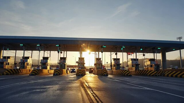 Toll on a highway.