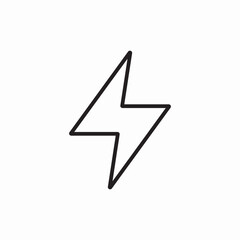 flash energy icon vector sign