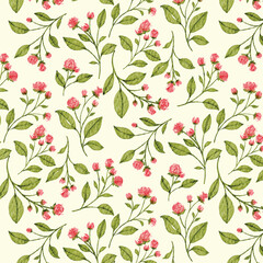 seamless pattern with roses