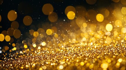 golden yellow shiny glitter wallpaper background 