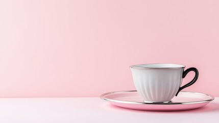 Space Silver Teacup View Empty Pastel Vibe Right Tray