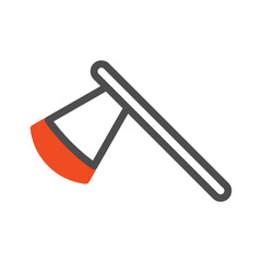 Stylized Axe Icon for Lumberjack and Forestry Work