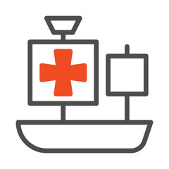 Simple Maritime Aid Ship Logo Illustration