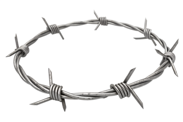 Barbed Wire Crown Symbol for Edgy Art and Design, barbed wire, wire crown, edgy symbol, art design, gothic style, punk aesthetic, sharp thorns, metal craft, dark imagery, symbolic piece, artistic expr