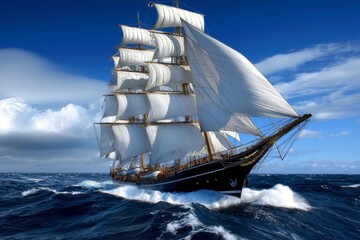 A thrilling adventure awaits on the high seas with sailing yachts.