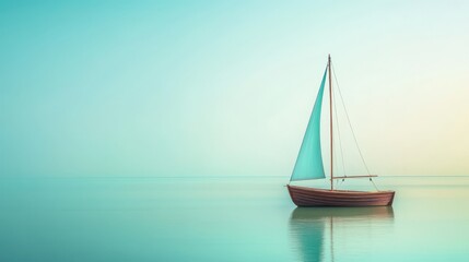 Fototapeta premium Space Brown Wooden View Nautical Vibe Text Sail Sailboat