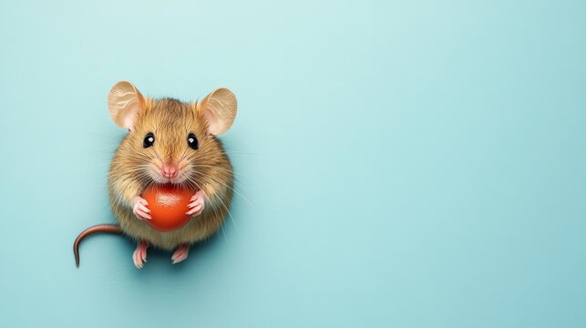 Space Brown Mouse View Kitchen Cute Floor Pastel Right