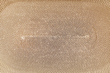 Texture of corrugated paper roll or Corrugated cardboard abstract background