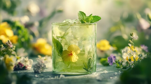 A verdant brew, the elixir of tranquility, with a delicate floral aroma and a smooth, refreshing taste.