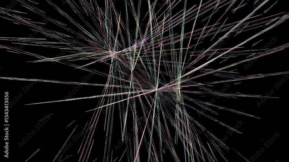 Poster mandala sparking animation rotation .