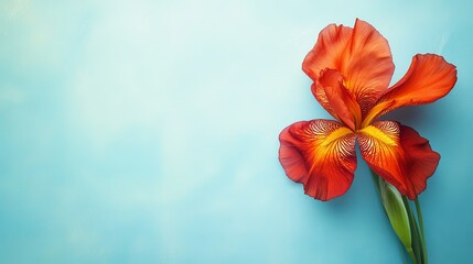 Space Iris Yellow View Summer Pastel Center Empty Floral