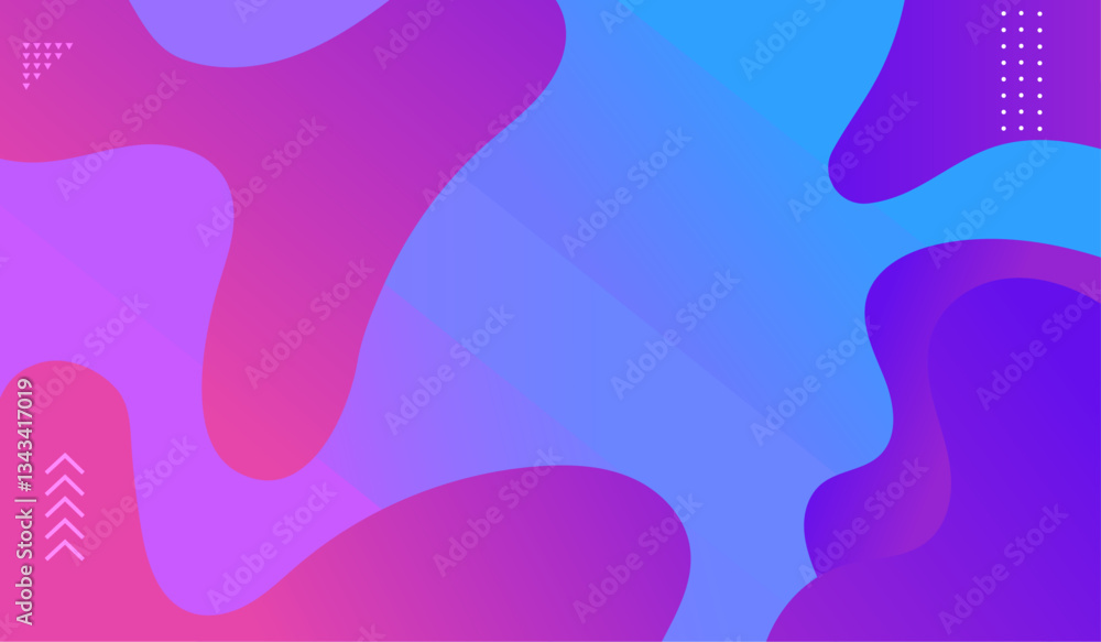 Poster dynamic background. geometric paper. pink minimal shape. liquid concept. bright screen. 3d landing p