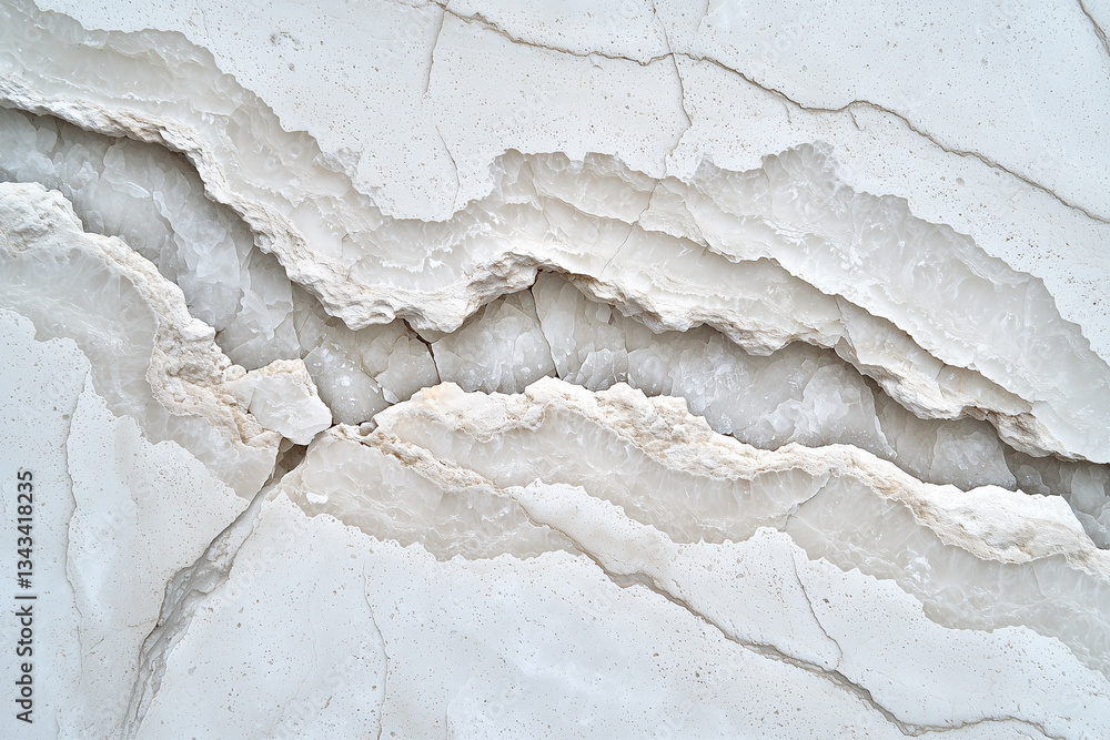 Poster close up of stone surface reveals intricate textures and natural patterns, showcasing layers and cra