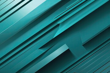 Obraz premium Teal Vector Background with Diagonal Lines and Modern Design