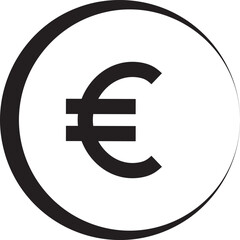 euro money bag flat vector icon. Modern simple isolated sign. Pixel perfect vector illustration for logo, website, mobile app and other designs