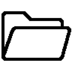 folder icon illustration pixel
