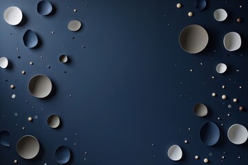 Deep Indigo Minimalist Background with Abstract Patterns for Modern Design