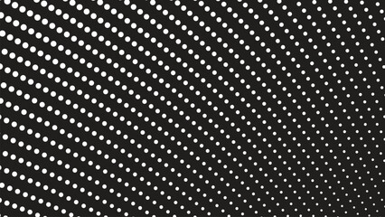 Black background with white halftone abstract for wallpaper or backdrop