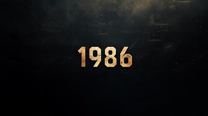 title "1986" black background