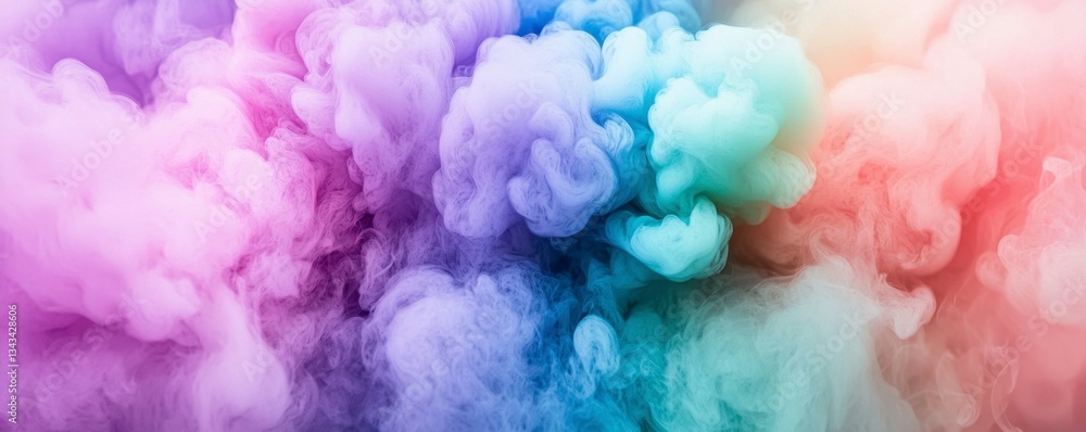 Poster colorful nebula cloud formation visual representation background pattern design art