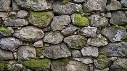 Fototapeta premium A close up view of an old stone wall