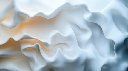 Obraz premium This image features smooth curvilinear forms that play elegantly with light and shadow, creating a dynamic abstract composition that evokes emotions of tranquility and reflection.