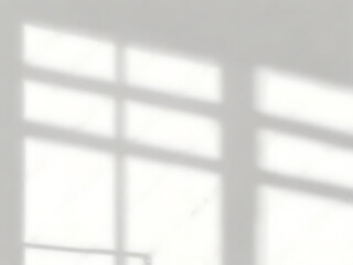 Semitransparent shadow overlay effect from the window isolated on transparent background. Realistic PNG. Abstract silhouette soft blurry shadow of window blinds on wall. Sun light shade