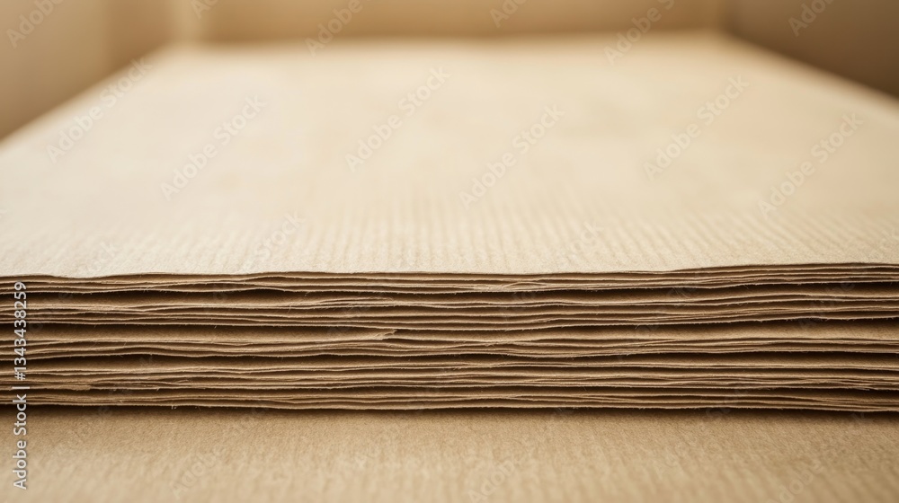 Poster smooth white paper cardboard surface with texture layers