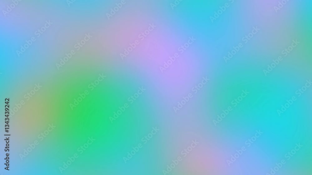 Poster Abstract pastel color holographic gradient with grain texture modern holographic color palette. Loop background