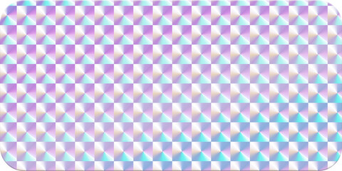 Hologram Sticker Label, Texture Holographic Mockup, and Illustration.