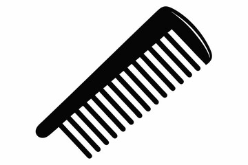 comb icon line art silhouette vector illustration