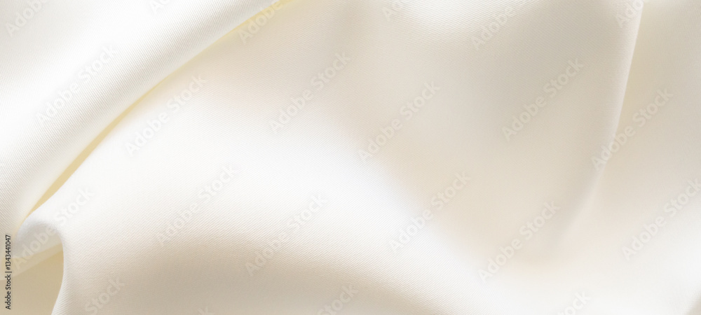Wall mural abstract white fabric soft wave smooth texture surface background