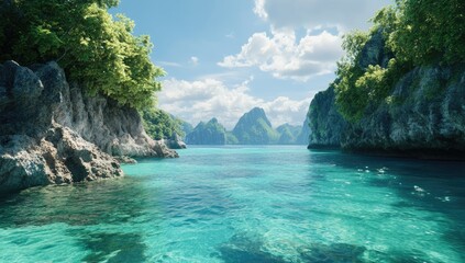 Tropical Cove Sunlight