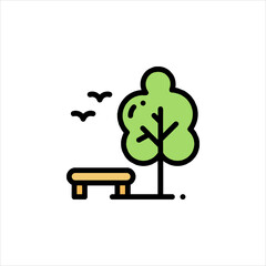 vector tree silhouette