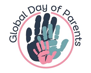Global Day of Parents Celebration with Family handprints Illustration for Event Graphics and Posters