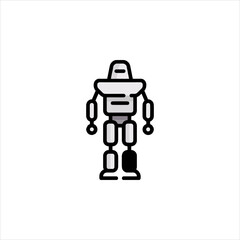 robotic toy robot vector illustration