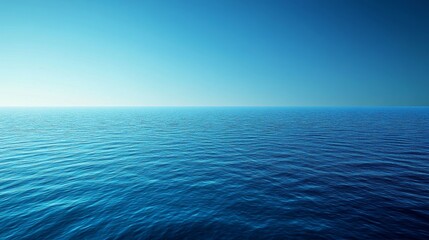 Obraz premium Vibrant Blue Gradient Canvas of Pure Azure Water Surface