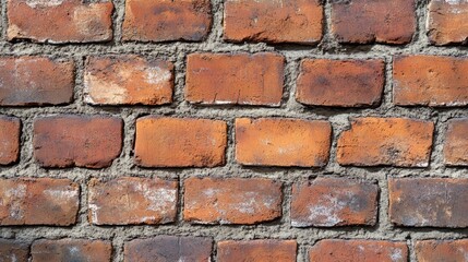 Obraz premium A close up view of a traditional brick wall texture