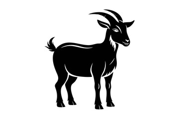 goat line art silhouette vector illustration