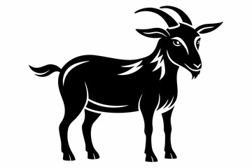 goat line art silhouette vector illustration