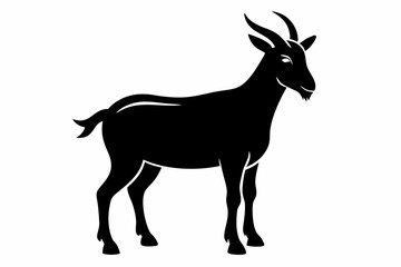goat line art silhouette vector illustration