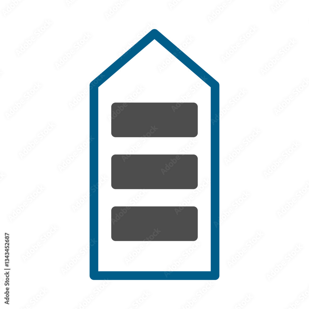 Aufkleber simplified data storage architecture icon symbol