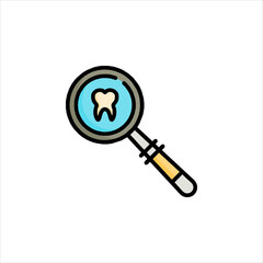 vector magnifying glass icon